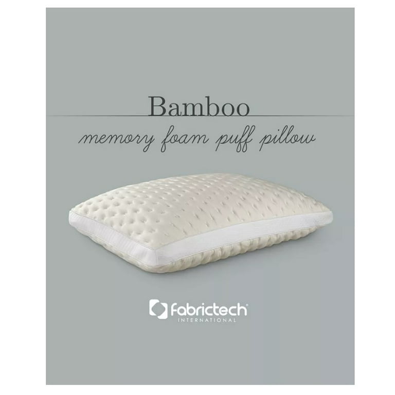 Bamboo Memory Foam Puff Pillow