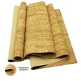 SorenCut Cork Fabric by the Yard, Cork Fabric Roll,Real Cork with Gold Embellished 12*53" for