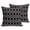 Black, variant on Throw Pillow Covers 18x18 Inch Set of 2 Retro Moroccan Design Decorative Pillows Cushion Case Soft Square Pillowcases Yellow Geometric Pattern Throw Pillows for Couch Sofa Bed Chair Home Decor