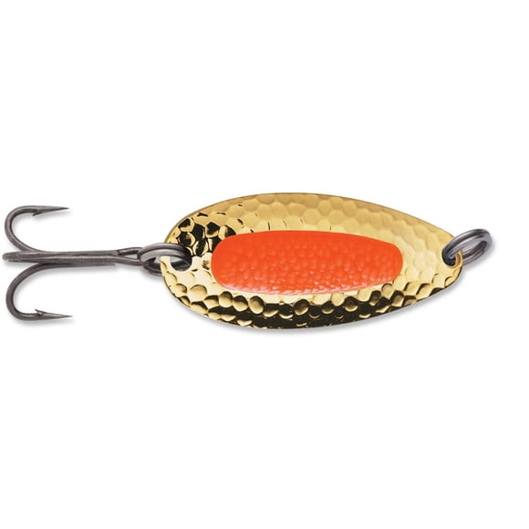 Blue Fox Pixee Spoon 1/4 oz., Gold Plated/Flo. Orange Insert
