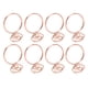 thumbnail image 2 of 100 clips de papel bonitos estilo anillo antideslizantes resistentes de metal galvanizado clips de papel elegantes para la familia, oficina, escuela, oro rosa, 2 of 5