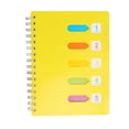 thumbnail image 1 of Side-spiral Notebooks Thicken Notepad Category Notepad Students Stationery for Diary Journal Travel (A5 Middle Size Yellow), 1 of 7