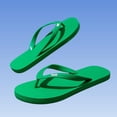 thumbnail image 4 of Hinvhai Men's Flip Flops Trendy Summer Beach Pool Shower Sandals Non-slip Outdoor Spring Summer Fashion Comfortable Slippers Green 8(42), 4 of 5