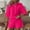 Hot Pink Womens Clothes, variant on kttectoa Button up Casual Matching Sets Womens Summer Clothes Solid Lapel Collar Short Sleeve Elastic Waist Shorts Outfits for Womens Valentines Day