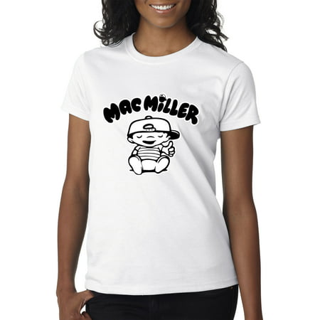 New Way 961 - Women's T-Shirt Mac Miller RIP Rapper Hip-Hop Medium (Best New Upcoming Rappers)
