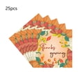 thumbnail image 2 of Decoraciones para el Día de Acción de Gracias, servilletas con estampado de hojas de otoño, 25 unidades, desechables, ideales para fiestas y mesas. Papel de seda de calabaza., 2 of 6