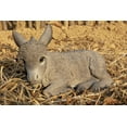 thumbnail image 3 of 11" Sitting Donkey Foal Outdoor Garden Statue, 3 of 6
