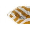 thumbnail image 5 of TreeWool (Pack of 2) Ogee Ikat Accent Decorative Cotton Throw Pillow Covers (22 x 22 Inches, Mustard), 5 of 6