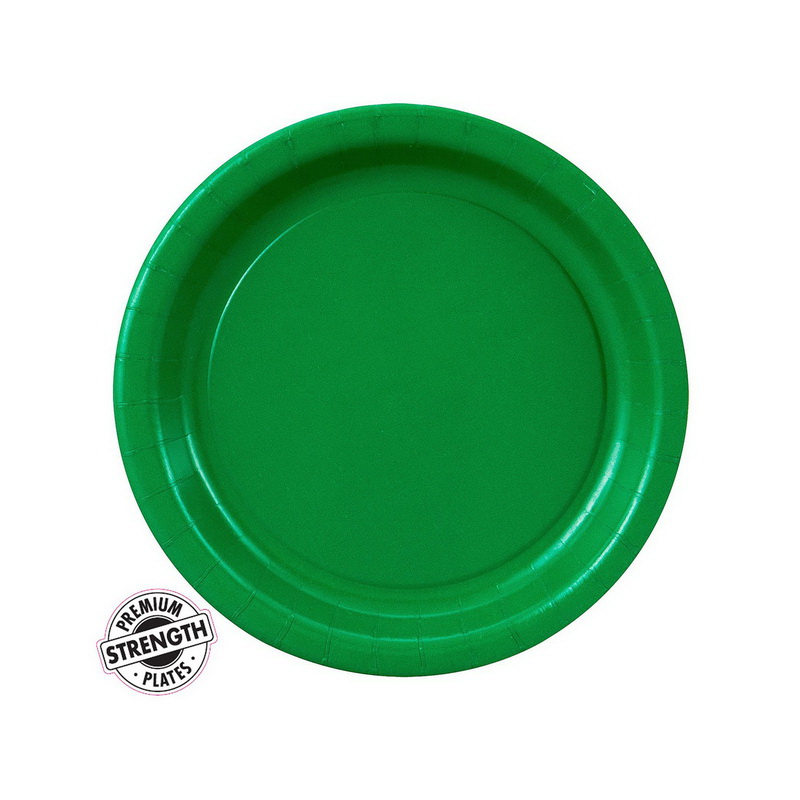 Creative Converting 260069 Emerald Green (Green) Dessert Plates
