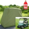Summer Clearance Waterproof Dust Prevention Golf Cart Cover 2 Passenger, Fits EZ GO Club Car YAMAHA Golf Carts, Sunproof Durable, Taupe (buy 1 get 1 free)