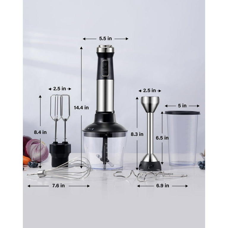 Shardor 1000W 6-in-1 Immersion Blender with 20 Speeds photo 7