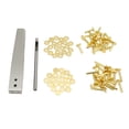 thumbnail image 4 of Copper Rivets With Setters, Rust Proof Studs DIY Leather Craft Copper Rivets Burrs Kit Easy To Install  For Bag Style A,Style C, 4 of 8