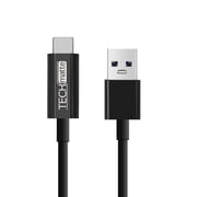 TechMatte USB 3.0 Type-C to Type-A (USB-C to USB) Charging Cable (3 Feet, Black)