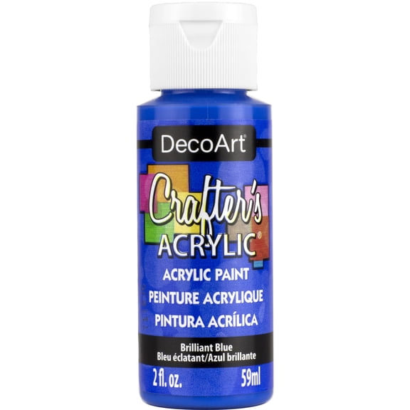 DecoArt Crafter's Acrylic Paint, 2 oz., Brilliant Blue