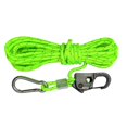 thumbnail image 4 of 4mm Tent Guy Rope with Pulley Aluminum Alloy Self Locking Adjuster, Tent Tie Downs Rope, Hanger Guide Rope for Tent Gardening Green, 4 of 8