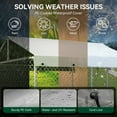 thumbnail image 4 of DOMIPET 10 x 10FT Large Outdoor Dog Kennel with Waterproof Roof, Heavy Duty Shade Dog Cage Pet Kennel House, Dog Enclosure for Outside, Dog Fence Playpen Weatherproof Shelter, 4 of 7