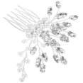 thumbnail image 4 of Bridal Hair Comb Rhinestone Bride Headpiece Bridesmaid Hair Piece Wedding Hair Accessory, 4 of 9