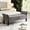 Grey, variant on Navy Blue Velvet Bench with 51.5" Height - Elegant Tufted Design for Home Decoration