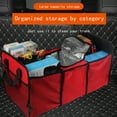 thumbnail image 5 of Latrodar Car Trunk Organizer -, Multi-Compartment Automotive SUV Car Organizer For Storage - Truck & Car Accessories For Women And Men Red Creative 12x0.8 In, 5 of 5