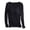 A-Black407, variant on Womens T‑Shirts U Neck Long Sleeve Built In Pads Modal Feel Wire Free Soft Layering Tops