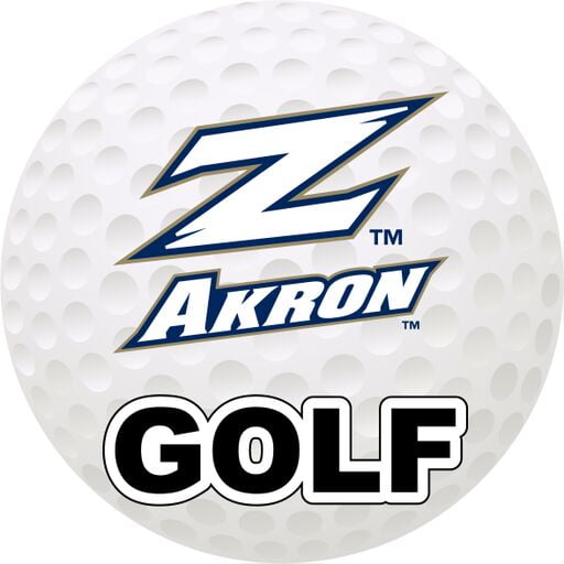 Akron Zips 4Inch Round Golf Ball Vinyl Decal Sticker