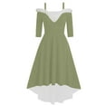 thumbnail image 1 of FcBaudy Robe à Manches Longues Col en V, Robes d'Été pour Femmes, Robes d'Été Mode Mi-Longues Sans Manches Imprimé Vintage de Noël pour Femmes, 1 of 3