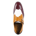 thumbnail image 5 of LIBERTYZENO Formal Shoes for Men Genuine Leather Single Monkstrap Oxford Style Dress Shoes Stephen Burgundy 10, 5 of 8