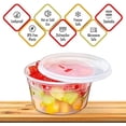 thumbnail image 3 of 16 oz. Plastic Deli Food Storage Containers with Airtight Lids - Soup Containers with Lids, 3 of 7