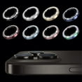 thumbnail image 3 of Diamond Camera Lens Metal Glass Protector Film Cover For iPhone 15 14 13 Pro Max, 3 of 8