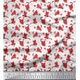 thumbnail image 1 of Soimoi Rayon Crepe Fabric Wool & Cat Animal Printed Craft Fabric by the Yard 46 Inch Wide, 1 of 3
