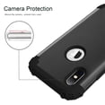 thumbnail image 4 of JTCASES for iPhone X/iPhone XS Case, Drop Resistant Corners, Wireless Charging, Heavy Duty Shockproof Hybrid Hard PC Bumper, Camera Protection, Skin-feel Anti-scratch Tough Cover, Black, 4 of 7