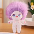thumbnail image 1 of Muñeca de peluche de algodón Kawaii de 20 cm, figura de superestrella rellena, muñeca de algodón con cuerpo gordo, peluca, accesorios, se puede cambiar de ropa, regalo, 1 of 6