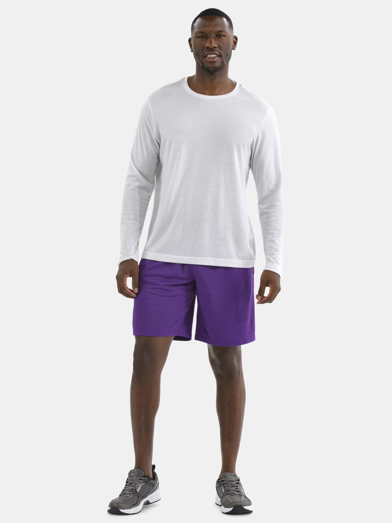 Athletic Works Men's and Big Men's Active Mesh Shorts, 9" Inseam, Sizes XS-5XL