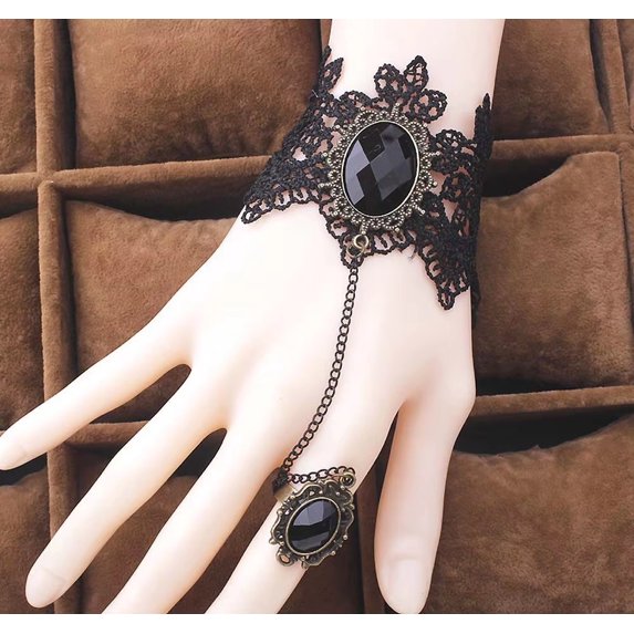 Jewelry Vintage Gothic Black Lace Necklace For Women Jewelry Choker Chain Necklaces for Men Women Classic Cool Chain Necklace Jewelry Gift