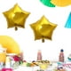 thumbnail image 2 of EeaseMX 50 globos de aluminio con forma de estrella de cinco puntas para decoración de fiestas, como San Valentín, bodas, cumpleaños (dorados)., 2 of 6