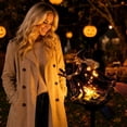 thumbnail image 6 of Halloween Solar Garden Lights, Flying Witch Stake Lamp Outdoor Waterproof Auto On/Off Purple LED Yard Decor for Lawn Pathway Party Resin, 6 of 7