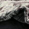 thumbnail image 3 of Lavish Home LuxLavish Home Plush Faux Chinchilla and Mink Fur Throw Blanket (Brown), 3 of 8