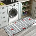 thumbnail image 3 of Gray Christmas Cardinal Bird Pattern Kitchen Rug Mat,Kitchen Runner Rugs Non Skid Washable,Decorative Kitchen Floor Mats for Kitchen,Sink,Laundry,17"x47.2", 3 of 7