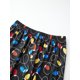 thumbnail image 3 of Conjunto de pijamas navideños familiares a juego con estampado de luces de guirnalda de letras. Pijamas de vacaciones para papá, mamá y niños., 3 of 9