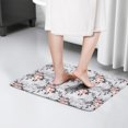thumbnail image 4 of Pioneer Flower Floral Print Flannel Non Slip Door Rugs,Washable Door Mats Indoor,Decorative Door Mats,Dirt-Resistant and Absorbent Doormat for Entrance,Bedroom,Kitchen,Bathroom,23.5"x16", 4 of 5