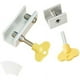 thumbnail image 1 of Fermeture Baie Coulissante,2 PCS Serrure Fenêtre Coulissante Anti-dérapant Alliage Aluminio Serrure de Fenetre de Sécurité avec Clé Bloque Porte Coulissante Verrou Coulissante pour Enfants, 1 of 5