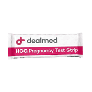 Dealmed HCG Pregnancy Test Strips, 50 Count, Rapid One Step Test, Results in 3-5 Minutes, CLIA-Waived