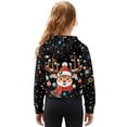 thumbnail image 2 of Xixirimido Christmas Reindeer Stars Dots Pattern Kids Hoodies for Girls Half Zip Hoodie Sweatshirt 3D Graphic Long Sleeve Pullover Crop Tops with Pocket for Fall Winter Size 13-14, 2 of 7