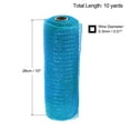 thumbnail image 2 of Uxcell PP Burlap Mesh 10" x 10 Yards Tinsel Foil Stripe Ribbon, Turquoise 1 Roll, 2 of 6