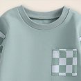 thumbnail image 5 of TOWED22 Baby Boy Clothes Fall Clothes Truck Print Long Sleeve Pullover Tops + Pant Sets Toddler Winter Outfits Size:18-24 M,Color:Green, 5 of 5