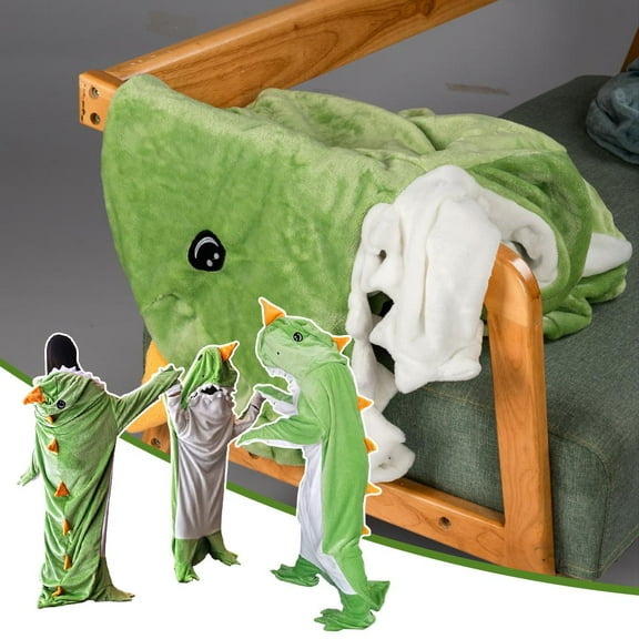 SSKFHGI Wearable Dinosaur Blanket Animal Sleeping Bags For Kids Soft Warm