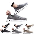 thumbnail image 5 of NOKIO Mens Hiking Sneakers S𝗅ip On Elastic Strap Sport Shoes Comfortable Soft Sole Running Shoes Breathable Knit Non-S𝗅ip Athlet𝗂c Shoes Wide Width Casual Walking Shoes for Back to College, 5 of 9