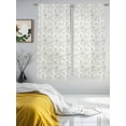 thumbnail image 2 of Sage Green Botanical Sheer Curtains 72 Inch Length 2 Panels Set, Watercolor Rustic Tree Abstract Voile Window Treatment Rod Pocket Curtains Sheers Drapes for Bedroom/Living Room/Kitchen 52"x72"x2, 2 of 7