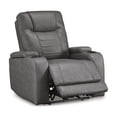 thumbnail image 3 of Signature Design by Ashley Schooner Rocks Gray Power Recliner, 3 of 19
