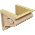 thumbnail image 5 of 7"W x 7"D x 7"H Wide Scroll Rough Cedar Woodgrain TimberThane Corbel, Primed Tan, 5 of 6